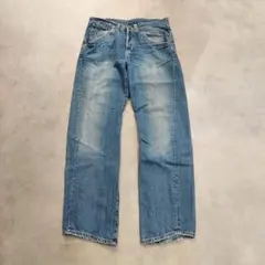リーバイス エンジニアード ジーンズ W32 00s 青 古着 立体 18596
