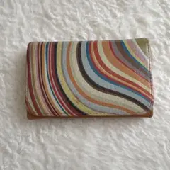 Paul Smith カード名刺入 マルチストライプ レザー メンズ レディースのサムネイル