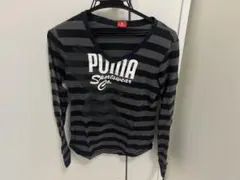 PUMA ボーダー柄 長袖カットソー