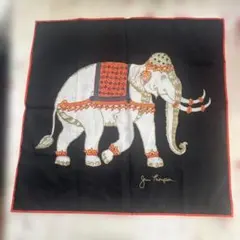 Jim Thompson ジム トンプソン タイシルクスカーフ象刺繍 ハンカチ