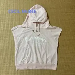 ノースリーブ パーカー ピンク ロゴ入り Mサイズ　CECIL McBEEのサムネイル