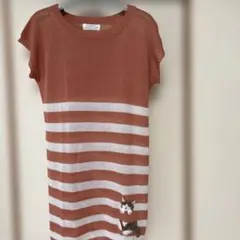 飛行船　CARA HIKOSEN P猫モチーフ ノースリーブ ニットのサムネイル