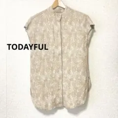 TODAYFUL◾️ スタンドカラーマーブルシャツ　半袖　トゥデイフルのサムネイル