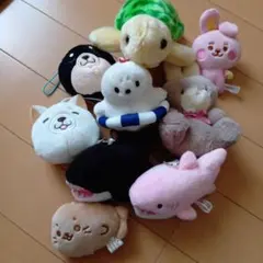 キャラクターぬいぐるみ マスコット 9点セット - メルカリ