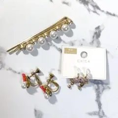 【匿名配送】 アクセサリー まとめ売り　イヤリング　ヘアピン　花　ハート
