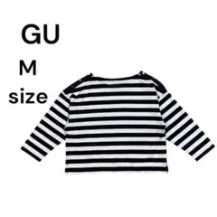 GU ジーユー　カットソー　トップス　ボーダー　レディース　M 2161