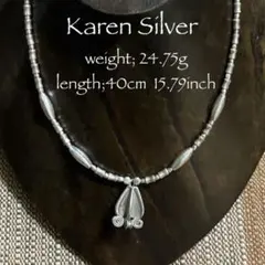 カレンシルバー　ドークラックチョーカーネックレス 40cm