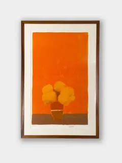ベルナール・カトラン「床の間 冬」リトグラフ 版画 額装 フランス