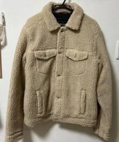 Hollister ボアジャケット ベージュ L