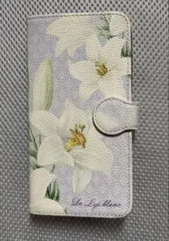 手帳型スマホケース 花柄