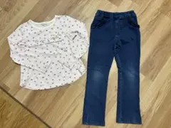 長袖カットソー&パンツのセット　130cm