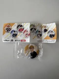 くら寿司　缶バッジ　ハイキュー