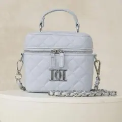 中古　darich 【シルバーパーツ】キルティングスクエアミニバッグ