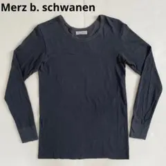 Merz b. schwanen クルーネックカットソー ネイビー ドイツ製 4