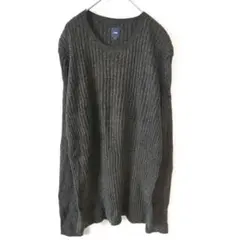 Gap ギャップ ミックスカラー メランジ リブ編みセーター L