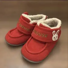 ミキハウス　14.5 ブーツ　赤　靴　うさぎ　うさこ