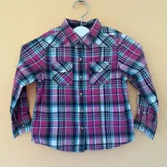 期間限定値下げ【next】綿100%キッズ チェックシャツ110cm カジュアル