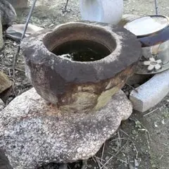 味わい深い和食器 2点セット 片口鉢 抹茶碗 大鉢 陶器 織部風 信楽風