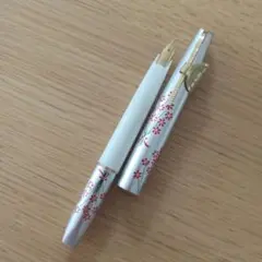 TK】PILOT パイロット万年筆 14K レトロ 花柄 ショート 4本セット