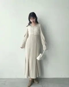 LILLIAN CARAT チュールビスチェデザインワンピース