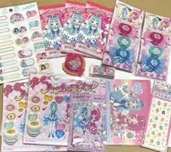 ハートキャッチプリキュア　メモ帳　ヘアゴム　おりがみ　レターセット　ミラー