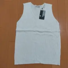 RODEO CROWNS ホワイトニットベスト Vネック