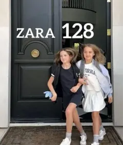 ZARA ザラ　キッズ　ワンピース　ガール　ピケワンピース 128 120のサムネイル