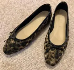 LE TALON ヒョウ柄バレエシューズ 23.5cm