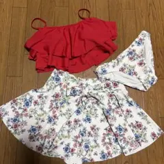 トータル・イレブンセパレート水着 ビキニ レッド 花柄のサムネイル
