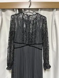 ZARA ザラ レース仕様 長袖 ロングワンピース ドレスコード