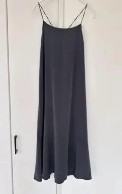 【スピックアンドスパン】キャミワンピース ロング丈 ブラック