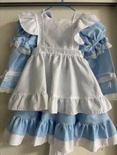 不思議の国のアリス　水色フリルドレス（100cm~）