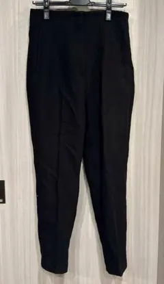 ZARA ザラ M レディース テーパードパンツ ボトムス 黒 無地 美スタイル