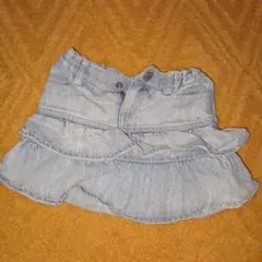 処分❣️anyFAM フリルデニムスカート 95cm未満