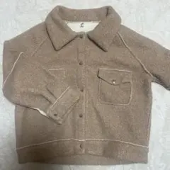 レディース　アウター　ボアジャケット　ブラウン　Mサイズ