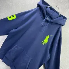 SP古着 プルオーバー裏起毛パーカー ポロバイラルフローレン ビッグポニー