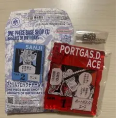 ONE PIECE BASE SHOP アクリルブロックチャーム エース サボ - メルカリ