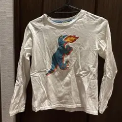 恐竜プリント 長袖Tシャツ