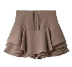 SNIDEL レイヤードフリルミニスカショーパン MOC S