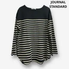 美品★ relum オーガニックコットンボーダープルオーバー