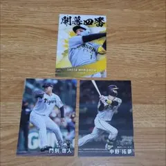 プロ野球チップス2025　阪神タイガース　森下　門別　中野