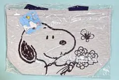 スヌーピー&フラワー　ファミリーキャラクター　お出かけスウェットトート