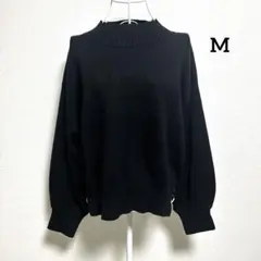 新品 アルシーヴ・M 長袖ハイネック ニット ブラック