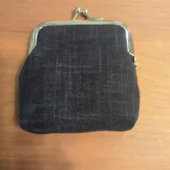 がま口 コインケース 紺絣