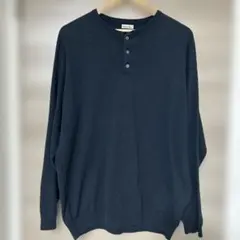 steven alan ネイビー ヘンリーネック長袖カットソー Mサイズのサムネイル