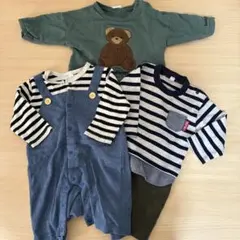ロンパース カバーオール セット 70 まとめ　teddy bear