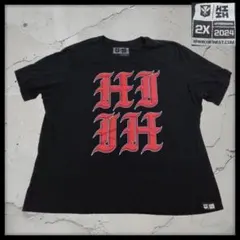 ハイファイネスト 半袖Tシャツ 2X 黒 ビッグロゴ ストリート ハワイ 古着