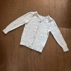 オールドネイビー　OLD NAVY 110センチ　グレーカーディガン