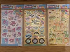 サンリオキラッとシール3 マイメロディ　シナモロール　ポムポムプリン３枚セット