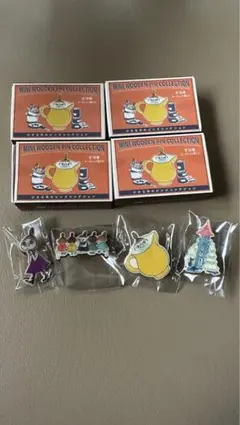 ムーミンカフェ 小さな木のピンズ  限定ピンズ新品未開封 4個セット